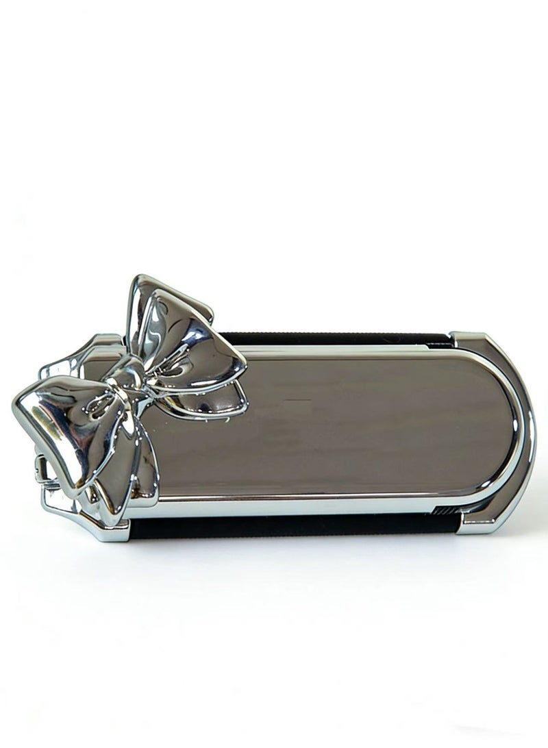 Joudi Two in One Portable Folding Comb Small Smooth Hair Massage Mini Mirror Integrated Comb - Image 4